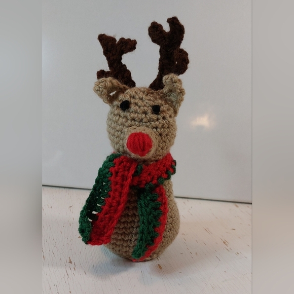 Cute Christmas Reindeer Ahead! Handmade by me! Holiday Decoration Unique Gift - Picture 2 of 6